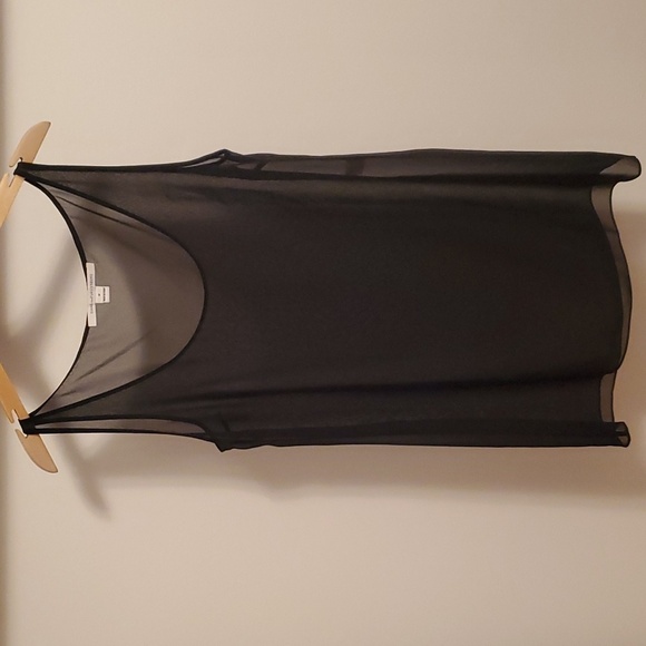 Diane von Furstenberg black sheer top tunic. Women size M - Picture 1 of 7